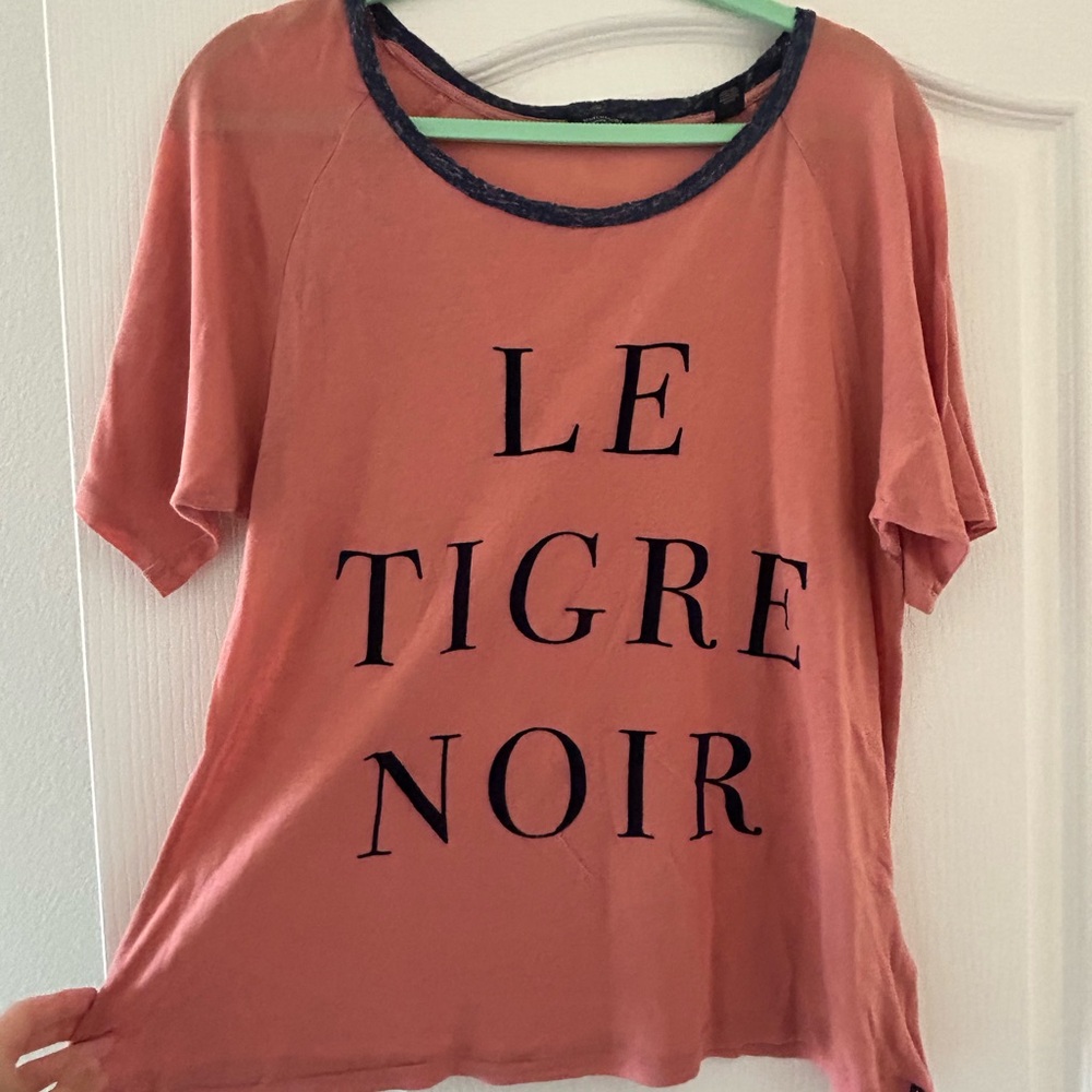 Scotch & Soda Coral Tee with Black Accents